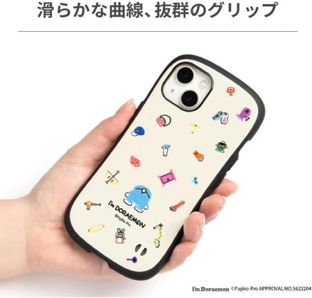 iFace First Class I'm Doraemon iPhone 15 Case (Through the Hoop) (iFace iPhone 15 Cover Shockproof Smartphone Case Character Strap Hole)