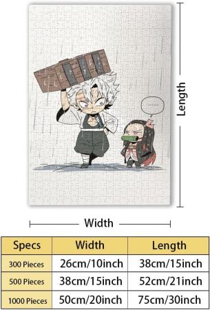 Demon Slayer: Kimetsu no Yaiba Kamado Nezuko Jigsaw Puzzle, 1000 Pieces, Wooden Puzzle, Character Puzzle, Anime, Decorative Painting, Moe Goods, Children, Educational Toys, Students, Adults, Decompression, Birthday, Christmas Present, Beginner's Gift, Wall Decoration, Room Decoration (75x50cm)