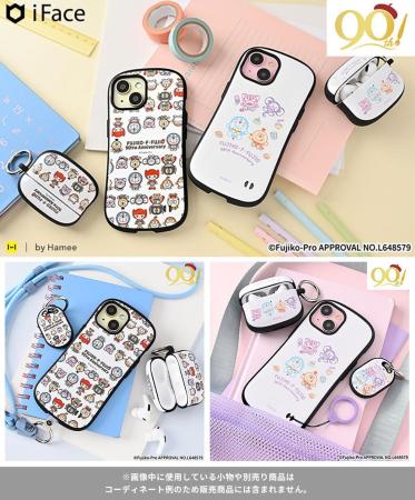 iFace First Class Fujiko F Fujio 90th Anniversary iPhone 15 Case Shockproof (Pop) (Shock Absorbing iFace Character with Strap Hole for iPhone 15 iphone15)