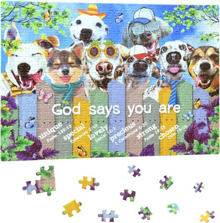 500 Piece Puzzle for Adults Happy Dog Jigsaw Puzzle 500 Piece Family Game Wooden Jigsaw Puzzle Gift Animal Puzzle Educational Funny Puzzle