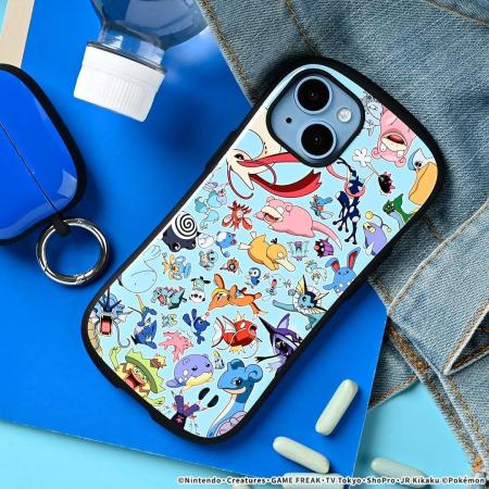 Pocket Monsters/Pokemon iFace First Class iPhone 14 Pro Case (Light Blue) (iFace iPhone 14 Pro Cover Korea Shockproof Strap Hole)