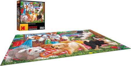 Kodak Premium Jigsaw Puzzle 350 Piece Picnic Puppies