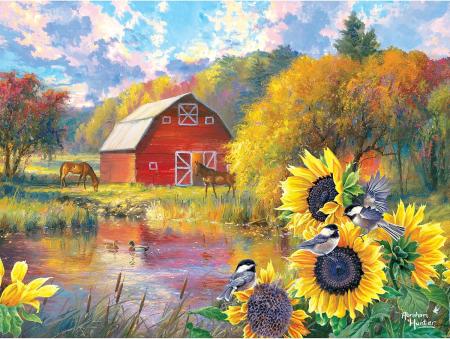 Cra-Z-Art Rose Art Abraham Hunter Green Mountain Farm 500 Piece Jigsaw Puzzle