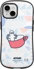 iFace First Class Moomin iPhone 15 Case (Hitoh Nyoro/Cup) (Smartphone Case Shockproof iFace iPhone 15 iphone15 Cover with Strap Hole)