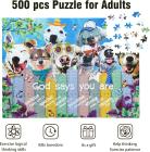 500 Piece Puzzle for Adults Happy Dog Jigsaw Puzzle 500 Piece Family Game Wooden Jigsaw Puzzle Gift Animal Puzzle Educational Funny Puzzle