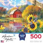 Cra-Z-Art Rose Art Abraham Hunter Green Mountain Farm 500 Piece Jigsaw Puzzle