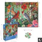 KI Puzzles 1000 Piece Puzzle for Adults Birch Bird Jenna Dellagrottaria Cardinals Jigsaw Puzzle 27x20