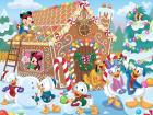 Ceaco - Disney - Together Time Collection - Holiday - Mickey's Gingerbread House (3) Piece Size - Standard M Size Extra Large 400 Piece Jigsaw Puzzle