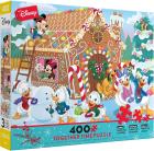 Ceaco - Disney - Together Time Collection - Holiday - Mickey's Gingerbread House (3) Piece Size - Standard M Size Extra Large 400 Piece Jigsaw Puzzle